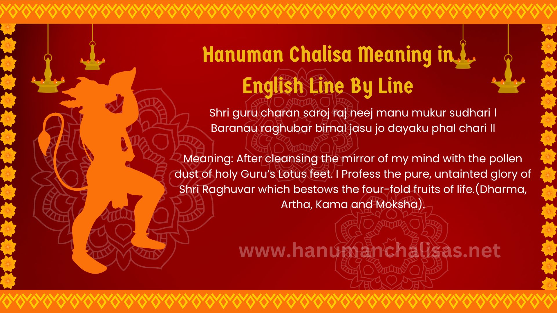 Hanuman Chalisa: Full English Translation with Meaning & Explanation Hanuman Chalisa Meaning in English Line By Line